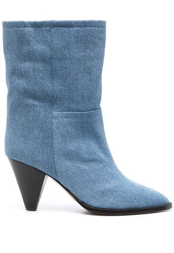Isabel Marant Rouxa 80mm suede ankle boots - Blu