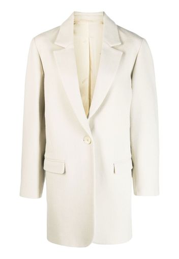 Isabel Marant V-neck single-button coat - Toni neutri