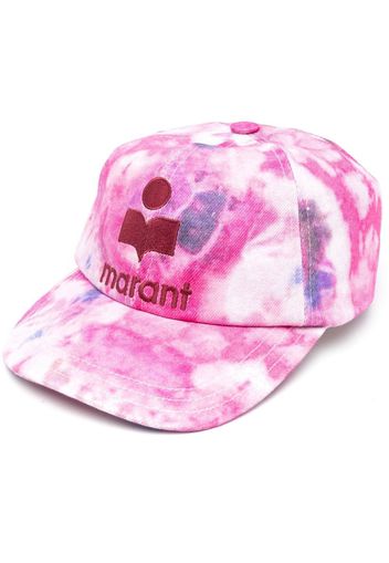 Isabel Marant marbled-print logo cap - Rosa