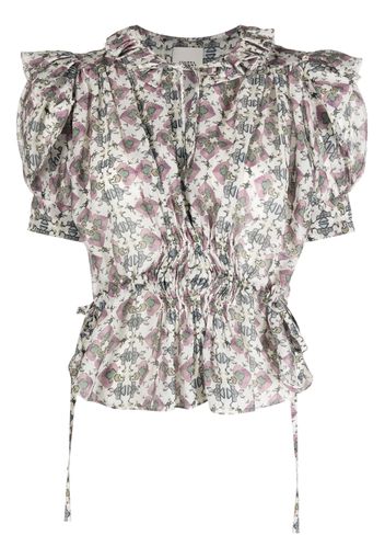 ISABEL MARANT Blusa con ruches - Toni neutri