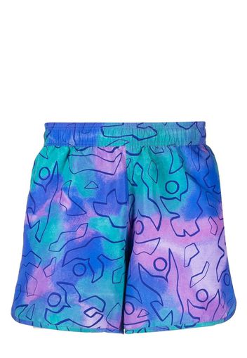 Isabel Marant abstract-print swim shorts - Multicolore