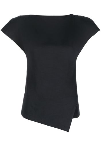 ISABEL MARANT Sebani padded asymmetric T-shirt - Nero