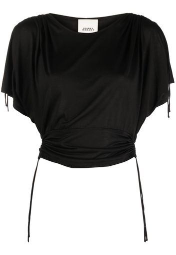 ISABEL MARANT ruched short-sleeve T-shirt - Nero