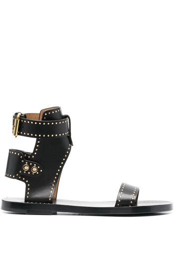 ISABEL MARANT stud-embellished leather sandals - Nero