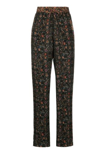 ISABEL MARANT Pantaloni a fiori Ozio - Nero