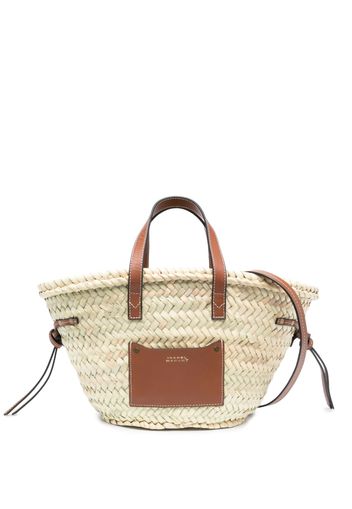 ISABEL MARANT Cadix raffia basket bag - Toni neutri