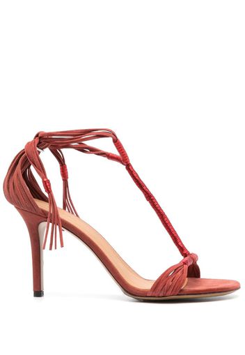ISABEL MARANT Anssi 80mm leather sandals - Rosso