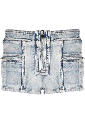 ISABEL MARANT Lary mini denim shorts - Blu