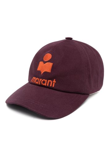 ISABEL MARANT logo-embroidered cotton cap - Viola