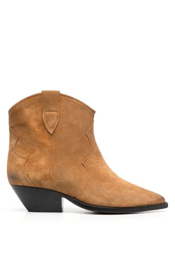 ISABEL MARANT Dewina 40mm suede boots - Marrone