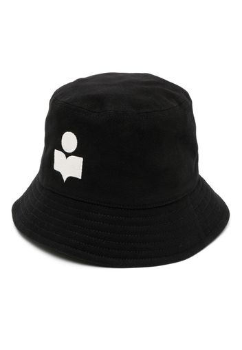 ISABEL MARANT Haley embroidered-logo bucket hat - Nero