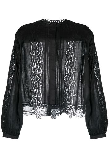 ISABEL MARANT Blusa con ricamo - Nero