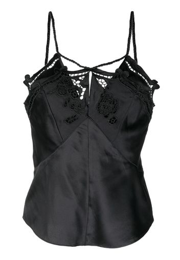 ISABEL MARANT Top smanicato Joys - Nero