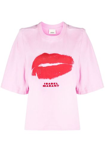 ISABEL MARANT T-shirt con stampa - Rosa