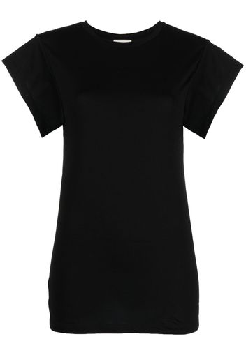 ISABEL MARANT slit-sleeves cotton T-shirt - Nero