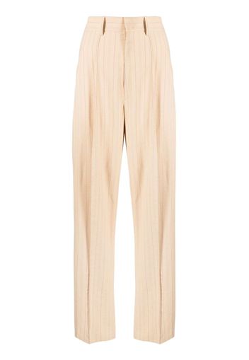 ISABEL MARANT high-waisted straight-leg trousers - Giallo