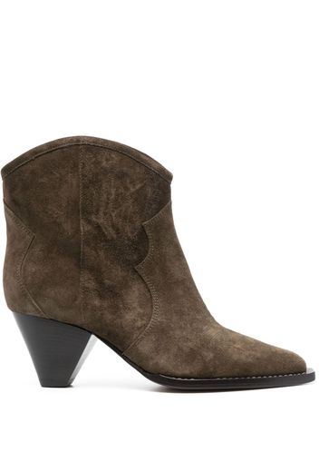 ISABEL MARANT Darizo suede ankle boots - Verde