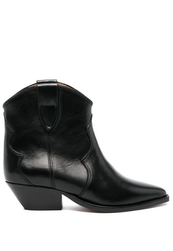 ISABEL MARANT pointed-toe leather ankle boots - Nero