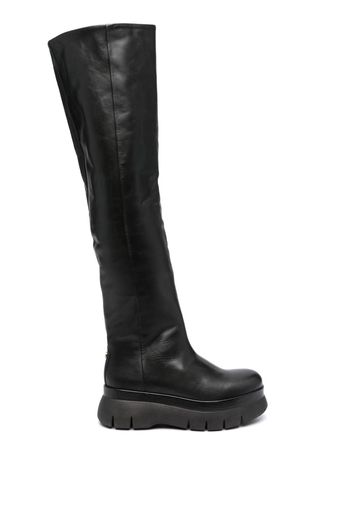 ISABEL MARANT knee-high leather boots - Nero