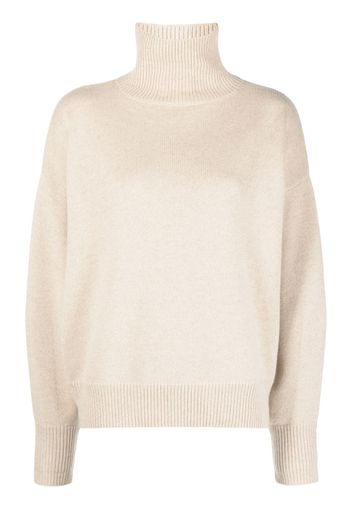 ISABEL MARANT roll-neck cashmere jumper - Toni neutri