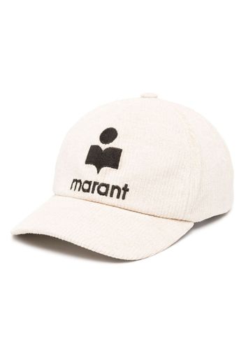 ISABEL MARANT Tyron logo-embroidered corduroy cap - Toni neutri