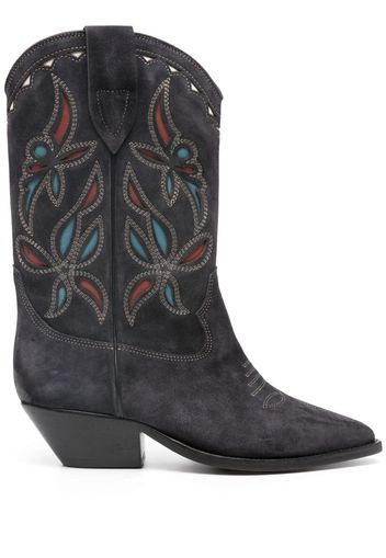 ISABEL MARANT Buerto Intarsia 50mm leather boots - Nero