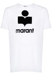 logo print linen T-shirt