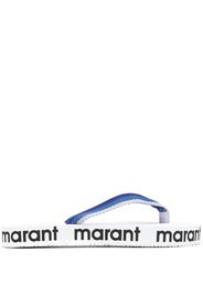 Isabel Marant logo-printed flip-flops - Blu