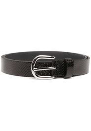 Isabel Marant Zap snakeskin-effect belt - Nero