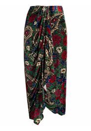 Isabel Marant Breenea paisley-print skirt - Verde