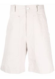 Isabel Marant organic cotton-linen chino shorts - Toni neutri