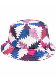 Isabel Marant colour block-print bucket hat - Rosa