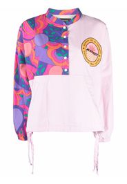 Isabel Marant Lizzip abstract-print top - Rosa