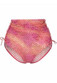 Isabel Marant Selaris geometric-print bikini bottoms - Arancione