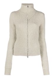 Isabel Marant Amina zip-front knitted cardigan - Grigio