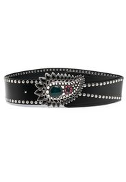 Isabel Marant gem-embellished leather belt - Nero