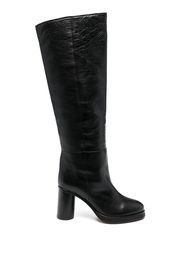 Isabel Marant leather knee-high boots - Nero