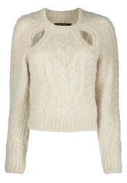 Isabel Marant Paloma cable-knit jumper - Toni neutri