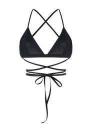 Isabel Marant Solange crossover-strap bikini top - Nero