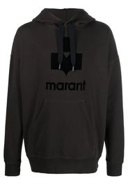 Isabel Marant logo patch hoodie - Nero