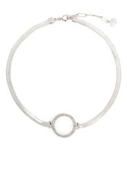 Isabel Marant crystal-circle bracelet - Argento