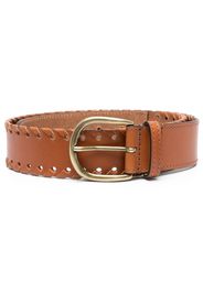 Isabel Marant woven-edge buckle belt - Marrone