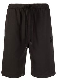 Isabel Marant dropped waist jersey shorts - Nero