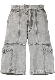 Isabel Marant washed denim bermuda shorts - Grigio