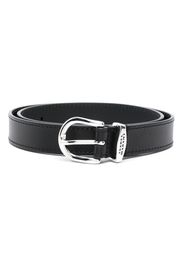 ISABEL MARANT logo-engraved leather belt - Nero