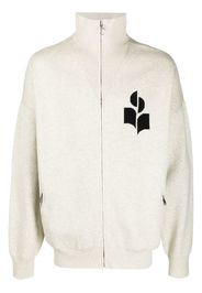 Isabel Marant zippered logo cardigan - Toni neutri