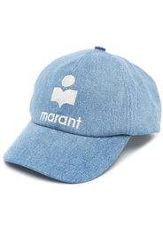 Isabel Marant embroidered-logo cotton cap - Blu