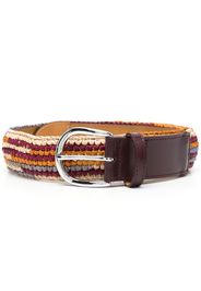 Isabel Marant Zaf leather-trimmed raffia belt - Toni neutri