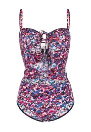 Isabel Marant abstract-print swimsuit - Rosa