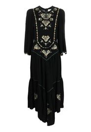 ISABEL MARANT embroidered midi dress - Nero